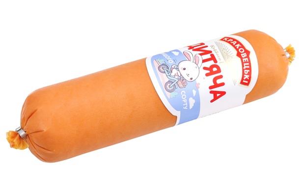 Ковбаса Дитяча варена вищ.сорт фабіос КРАКОВЕЦЬКІ КОВБАСИ