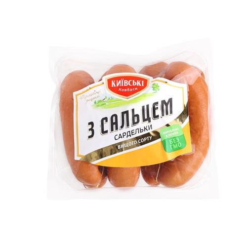 Сардельки З сальцем вищ.сорт КИЇВСЬКІ КОВБАСИ