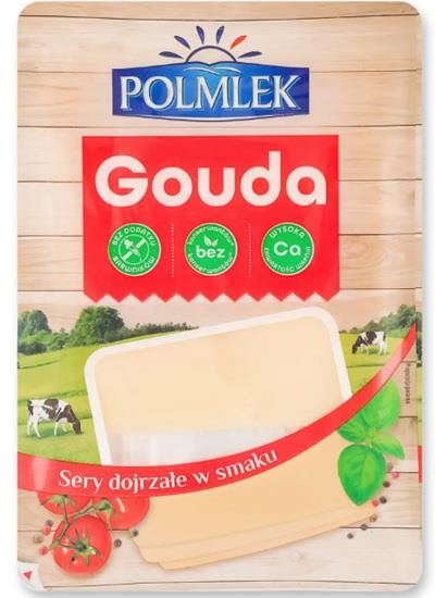 Сир твердий Edam Polmlek 43% нарізка 150 г