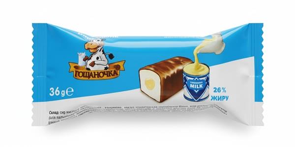 Сирок глазурований Згущене молоко Гощаночка 26% 36 г